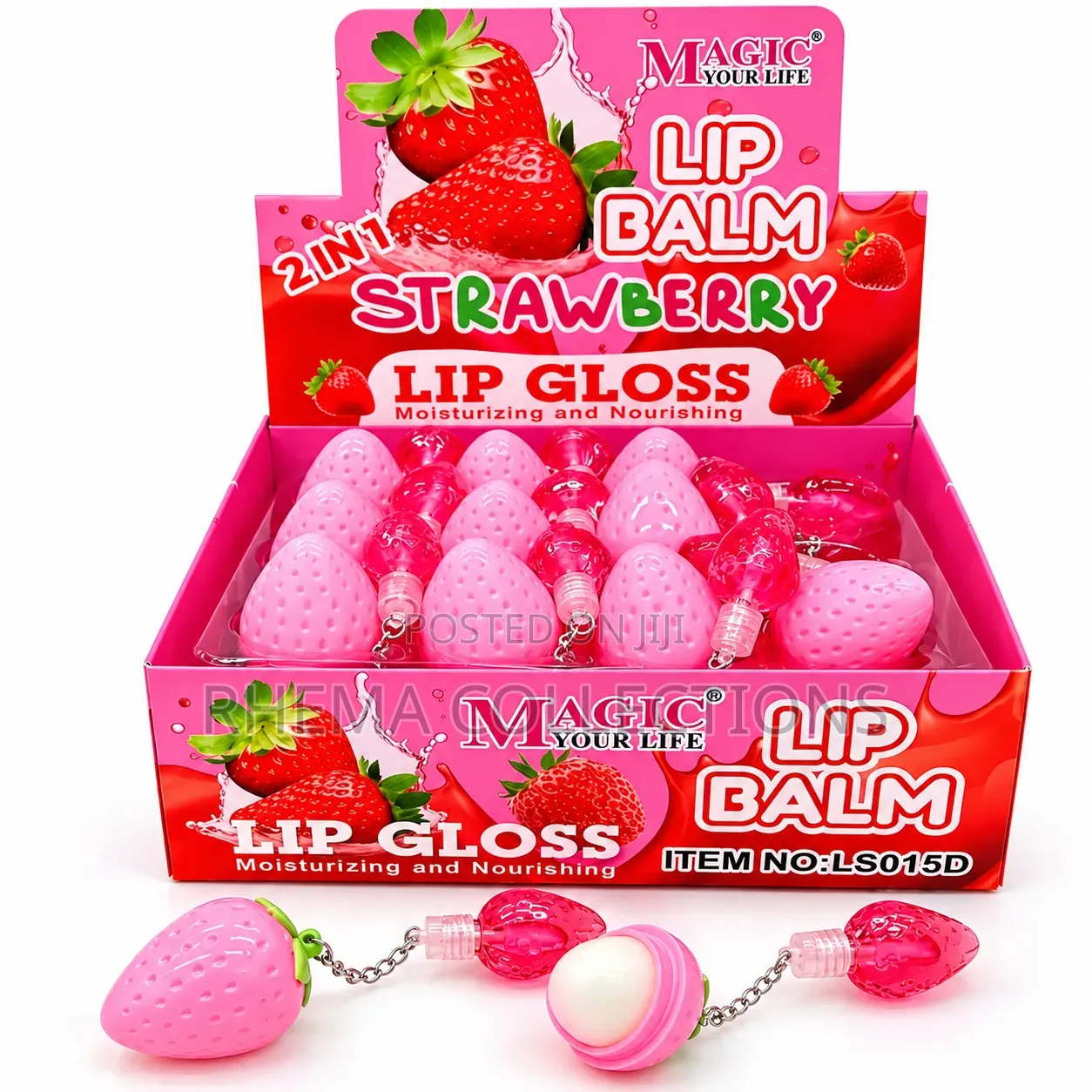 2-in-1 Strawberry Lip Balm & Lip Gloss