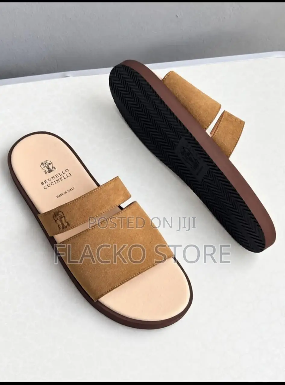 Premium Brunello Cucinelli Suede Slippers