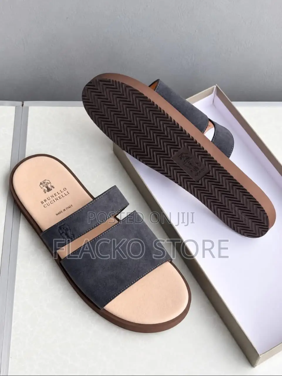 Premium Brunello Cucinelli Suede Slippers