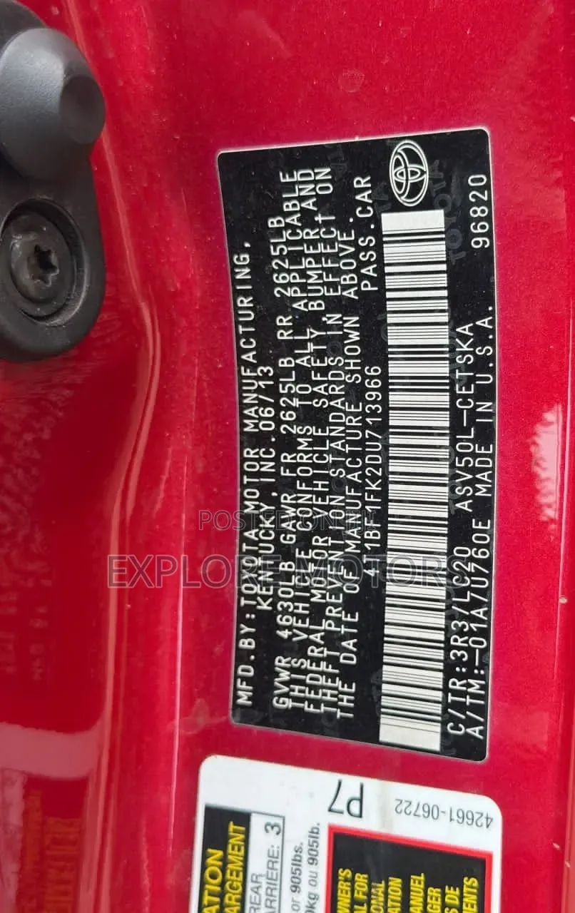 Toyota Camry 2013 Red