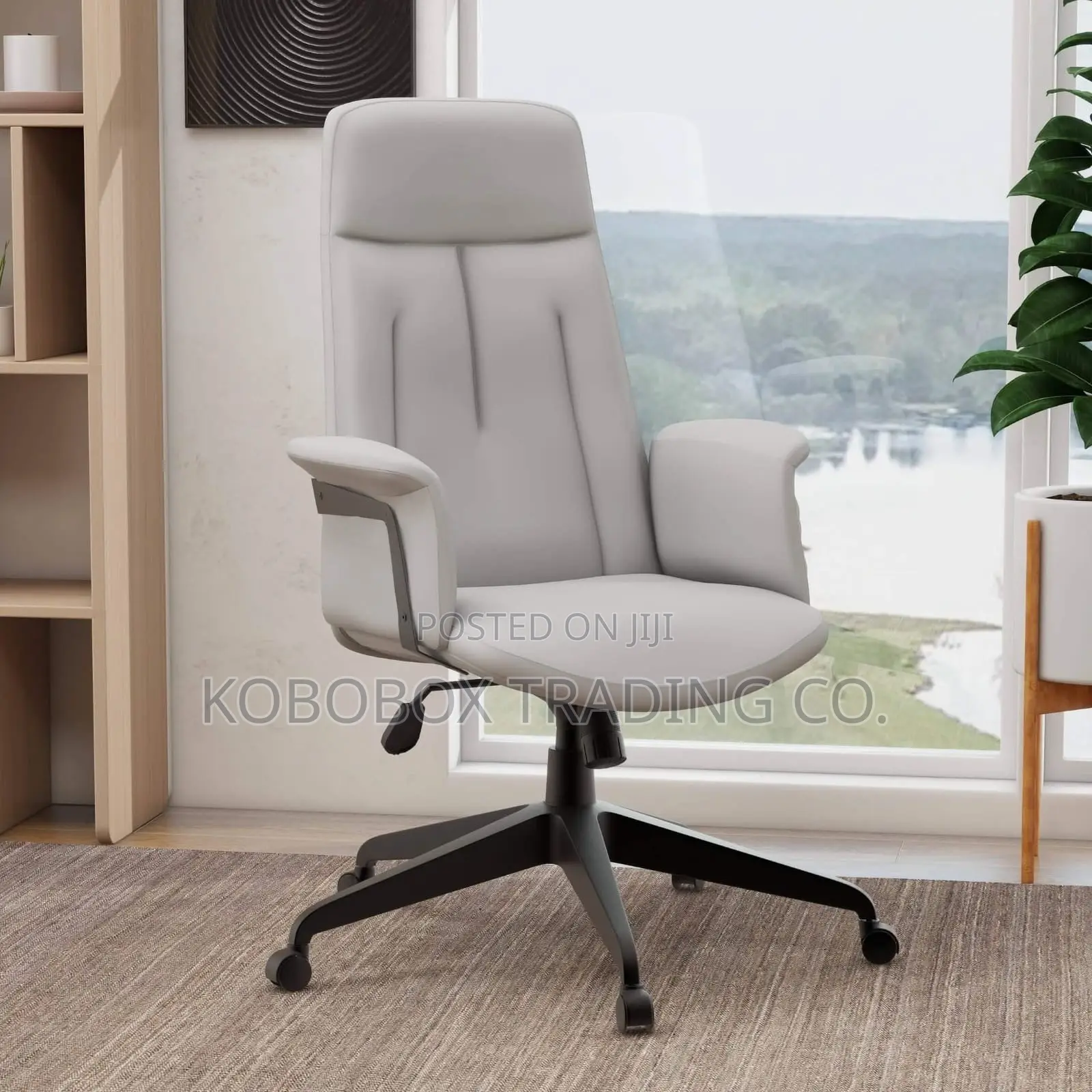 Executive Leather Office 360 Swivel Chair