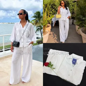 Quality Women White Up and Down Trouzer