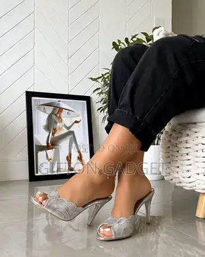 Glamorous Metallic Gold Intricate Cutout Slip-on Heel Mules