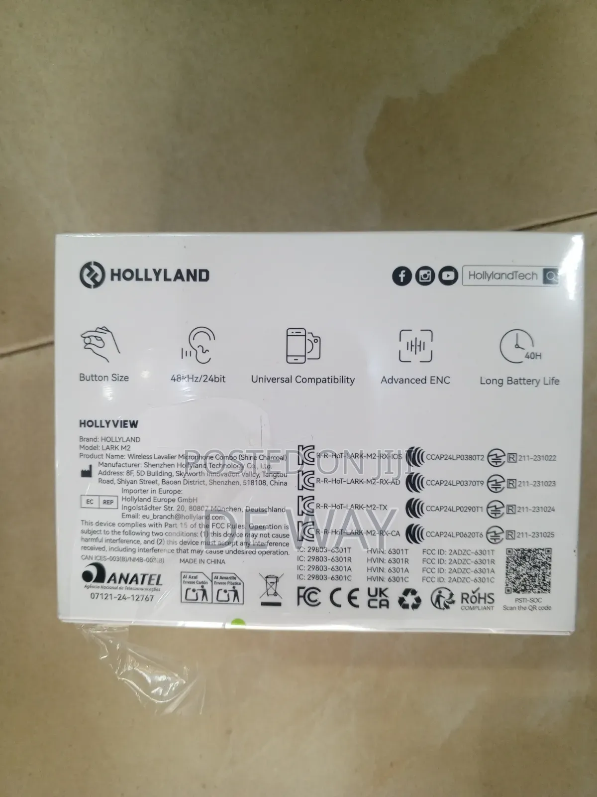 Hollyland Lark M2. Wireless Lavalier Microphone