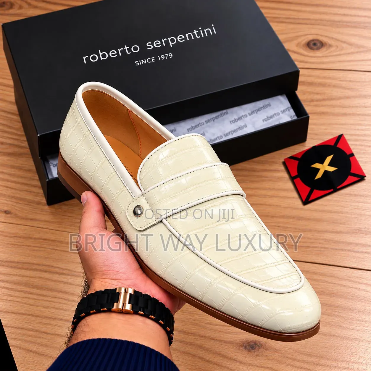 Luxury Quality Roberto Serpentine Italian Loafer 
