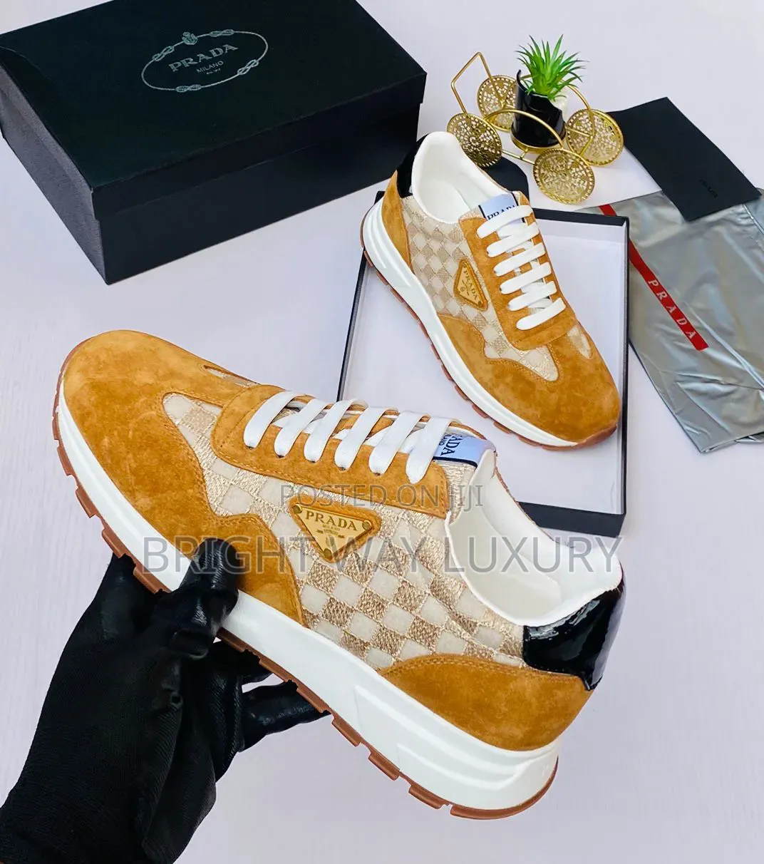 Prada Statement High Luxury Quality Sneaker