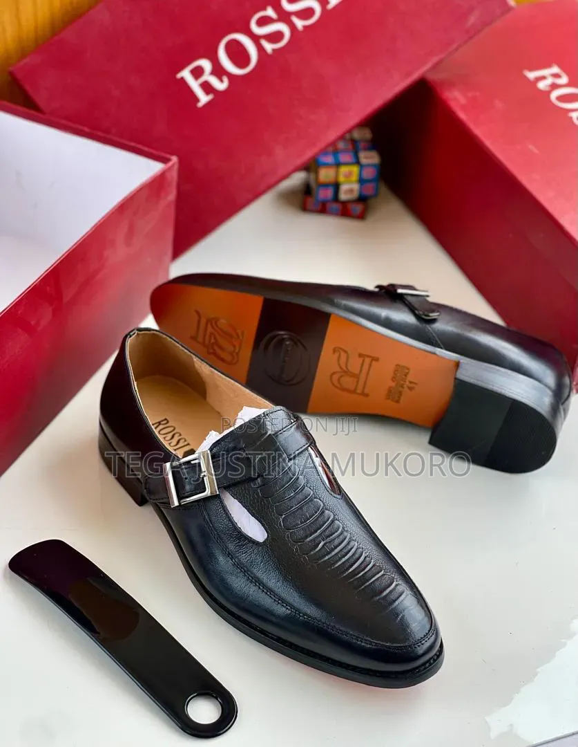 Luxury Rossi Men's Pure Leather Sandals Shoes for Men
