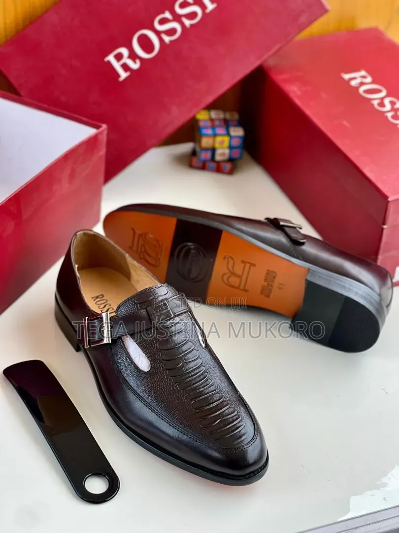 Luxury Rossi Men's Pure Leather Sandals Shoes for Men