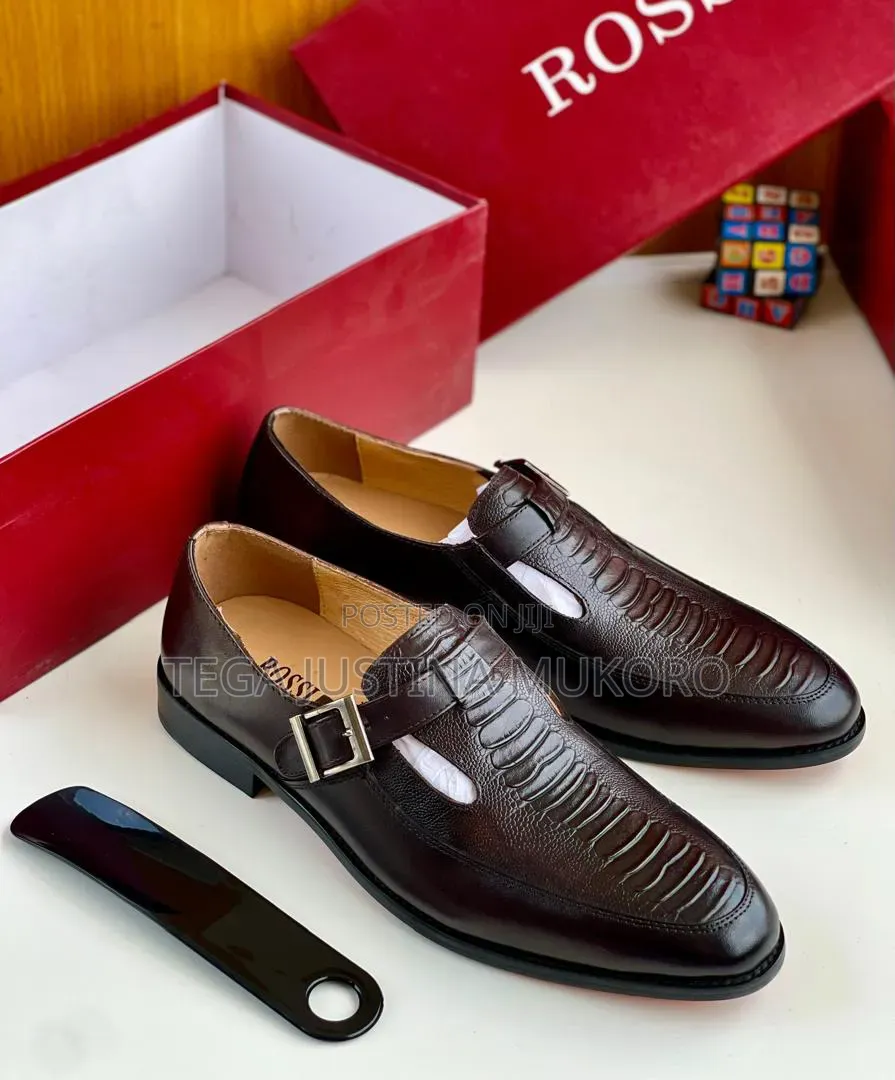 Luxury Rossi Men's Pure Leather Sandals Shoes for Men