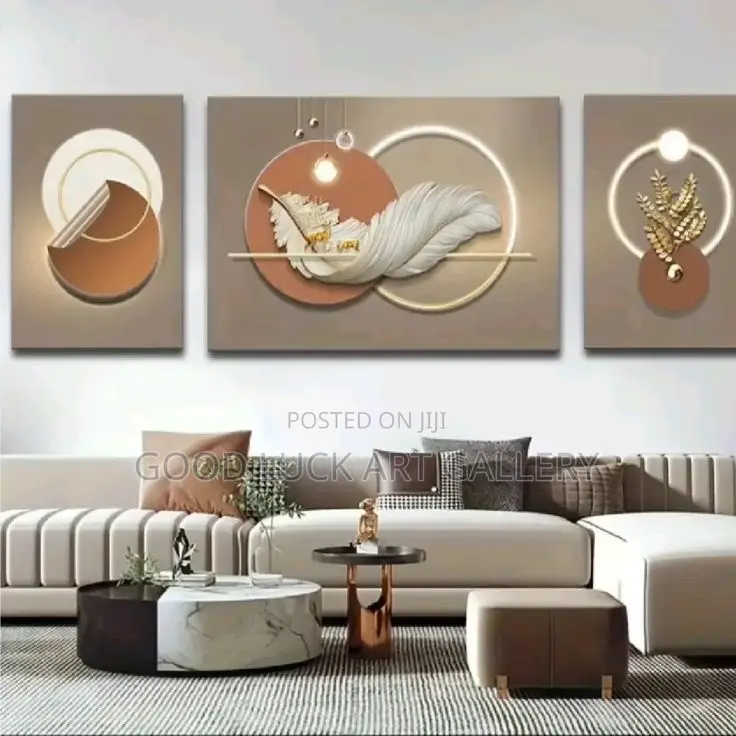 Golden Elegance – Modern Abstract Luxury Wall Art