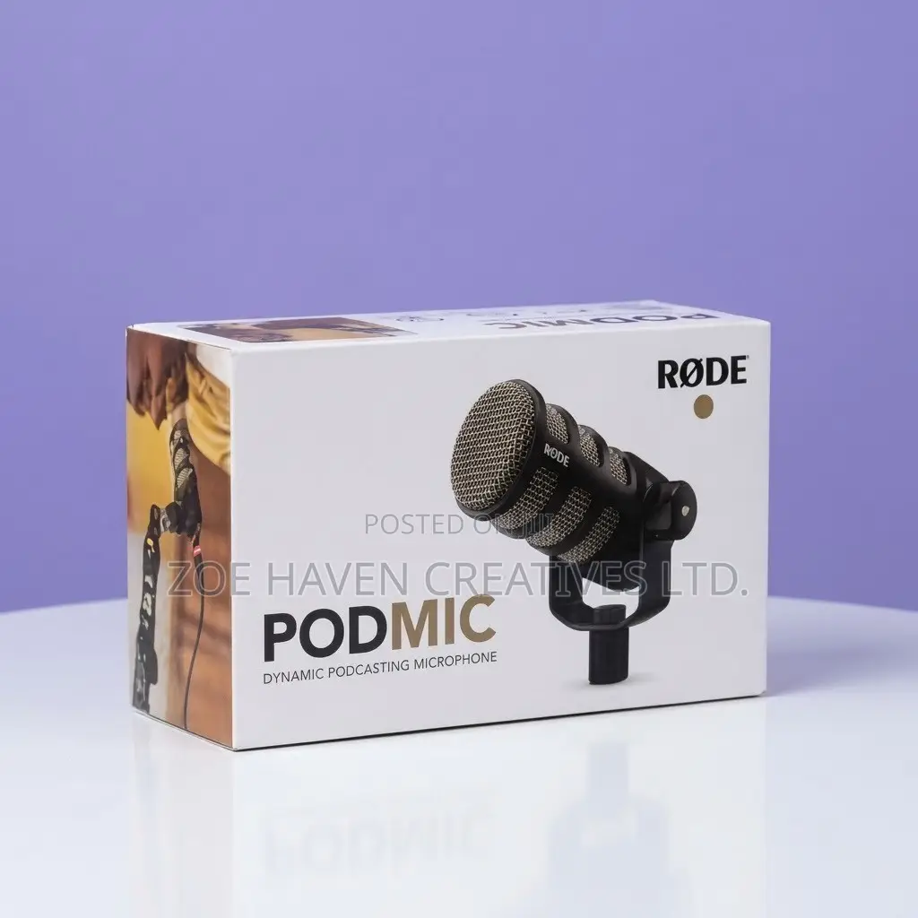 Røde PodMic Dynamic Podcasting Microphone.