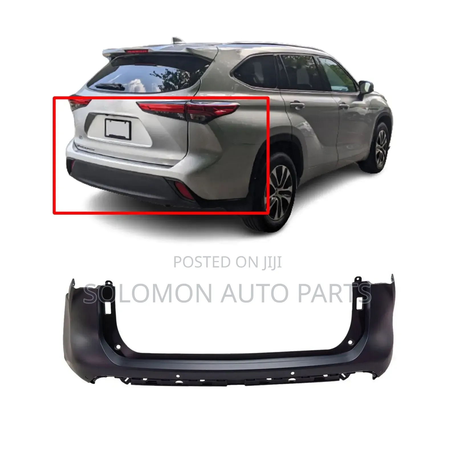 Back Bumper Highlander 2020 2022 2023 Up One