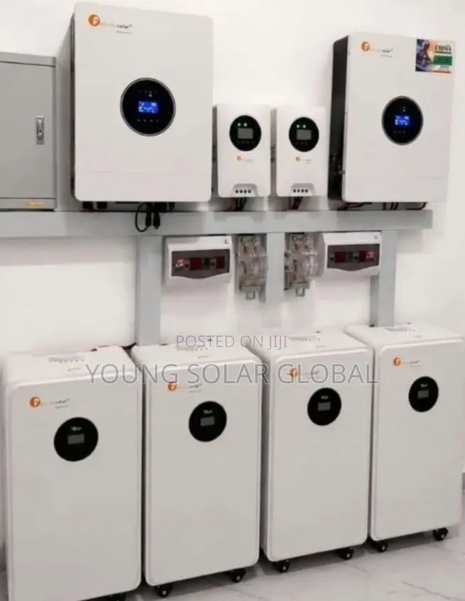 70kwh With 30kva Inverter and 40unit of 650w Solar Panels Installed