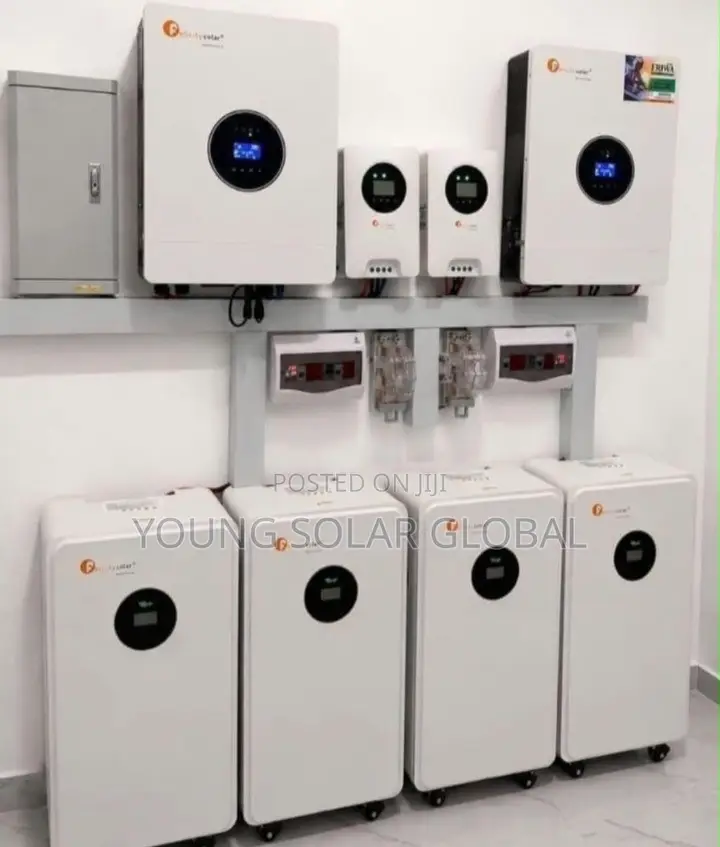 70kwh With 30kva Inverter and 40unit of 650w Solar Panels Installed