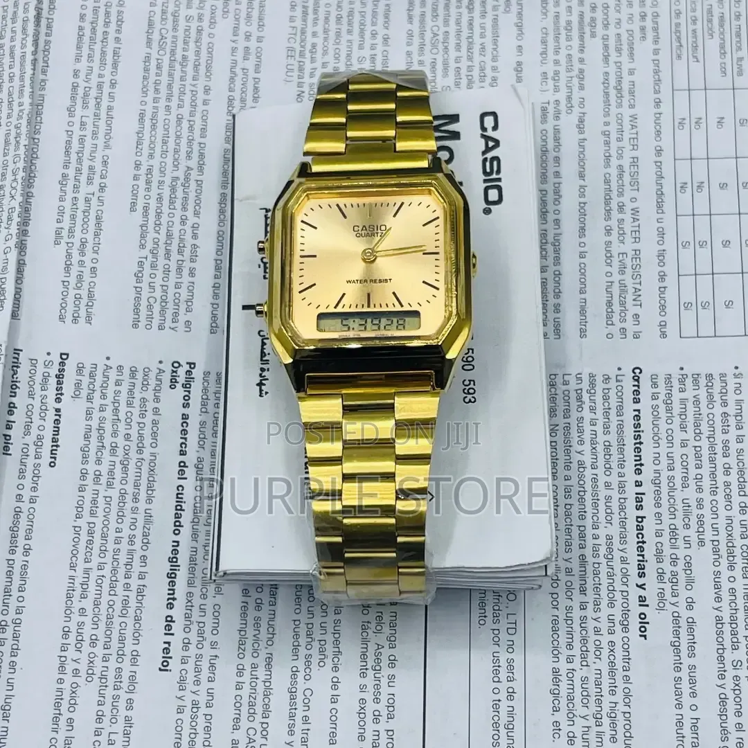 Casio Digital and Analog Unisex Wristwatches WR 30m