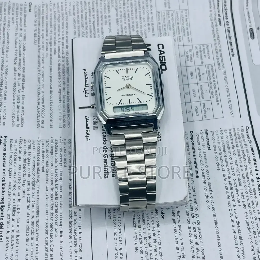 Casio Digital and Analog Unisex Wristwatches WR 30m