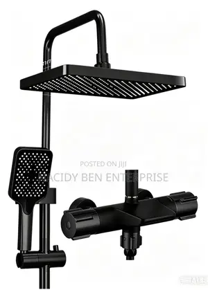 Black Thermostatic Shower