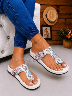 Ladies Leather Slide