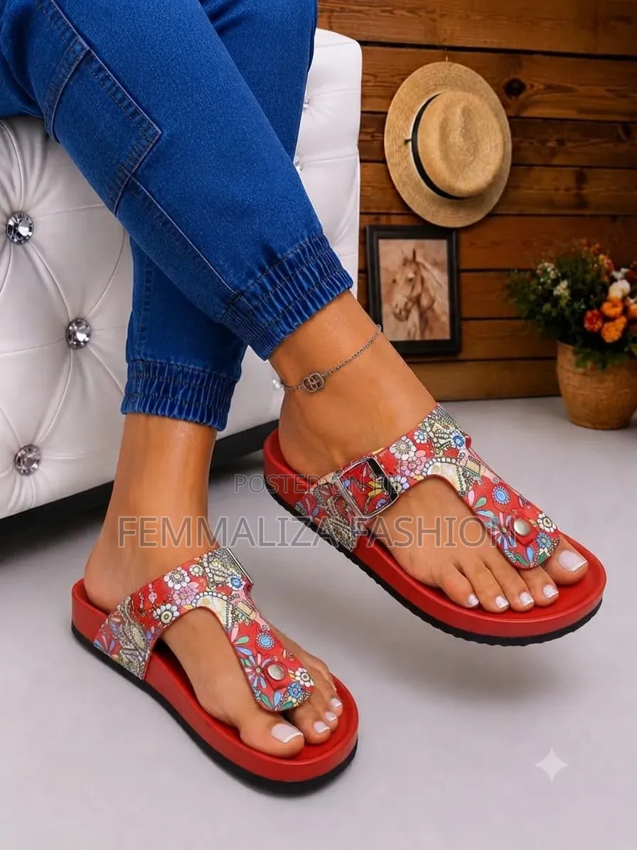 Ladies Leather Slide