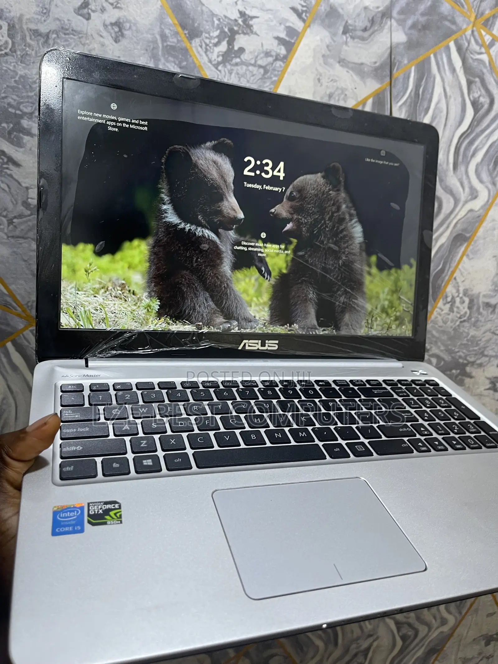 Laptop Asus 8GB Intel Core i5 SSD 128GB