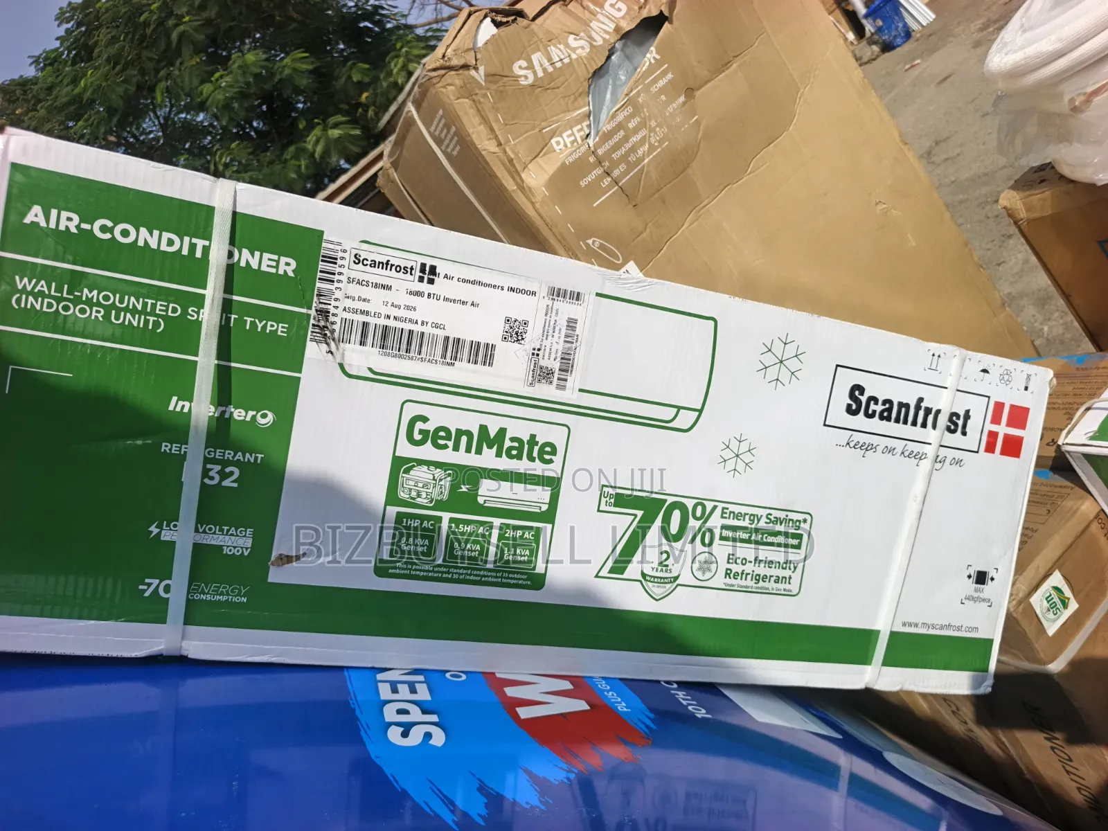 2Hp Scanfrost Genmate Inverter Air Conditioning With Accessories.