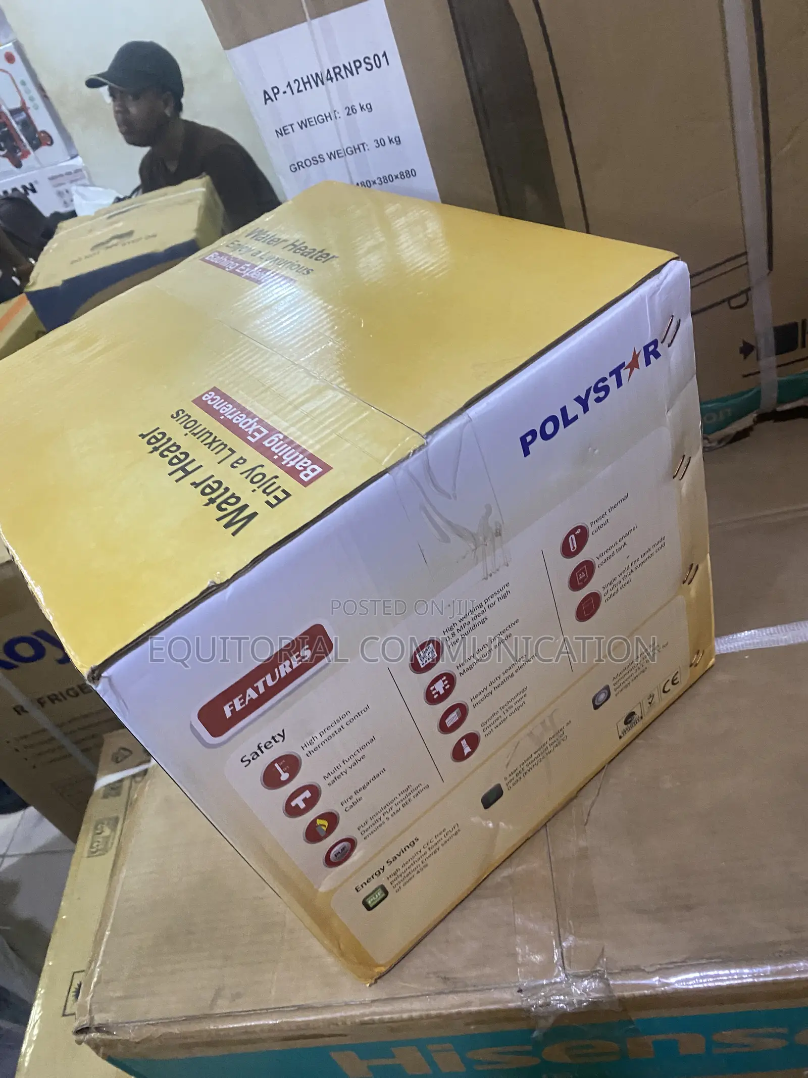 POLYSTAR PV-JY10LWH 10L Compact Water Heater
