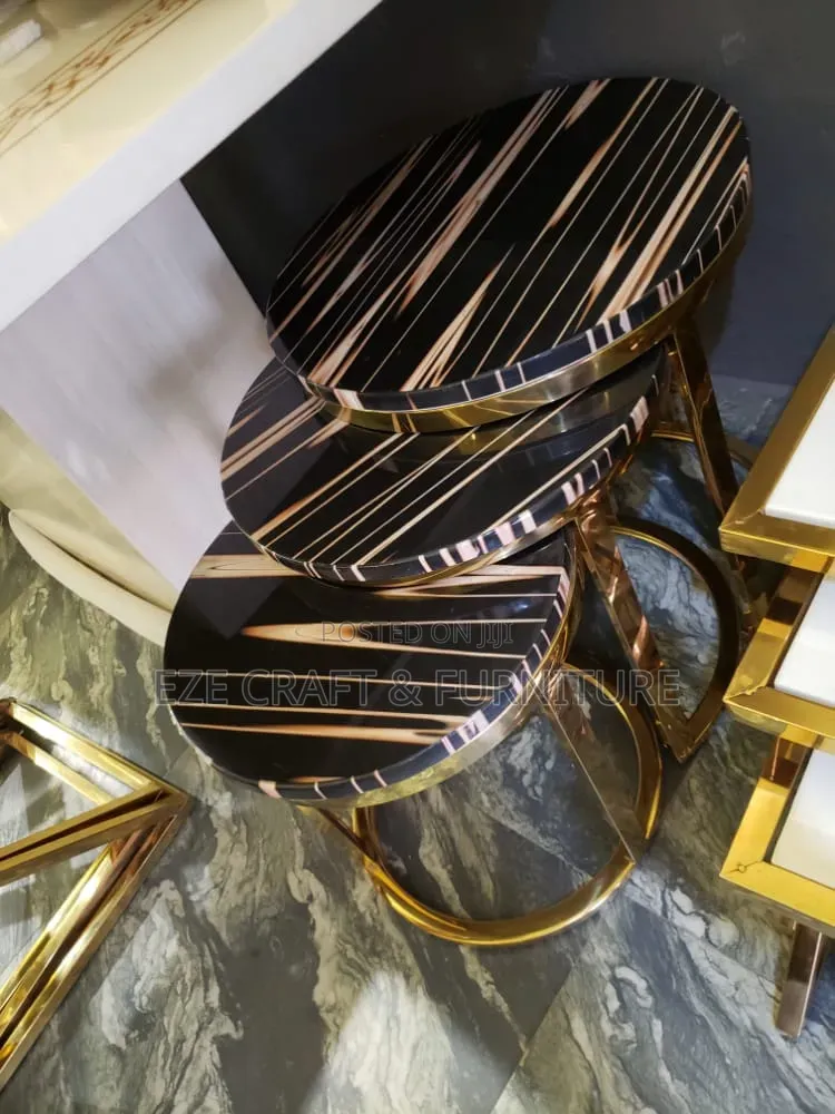 3in1 C Base Gold Side Stool