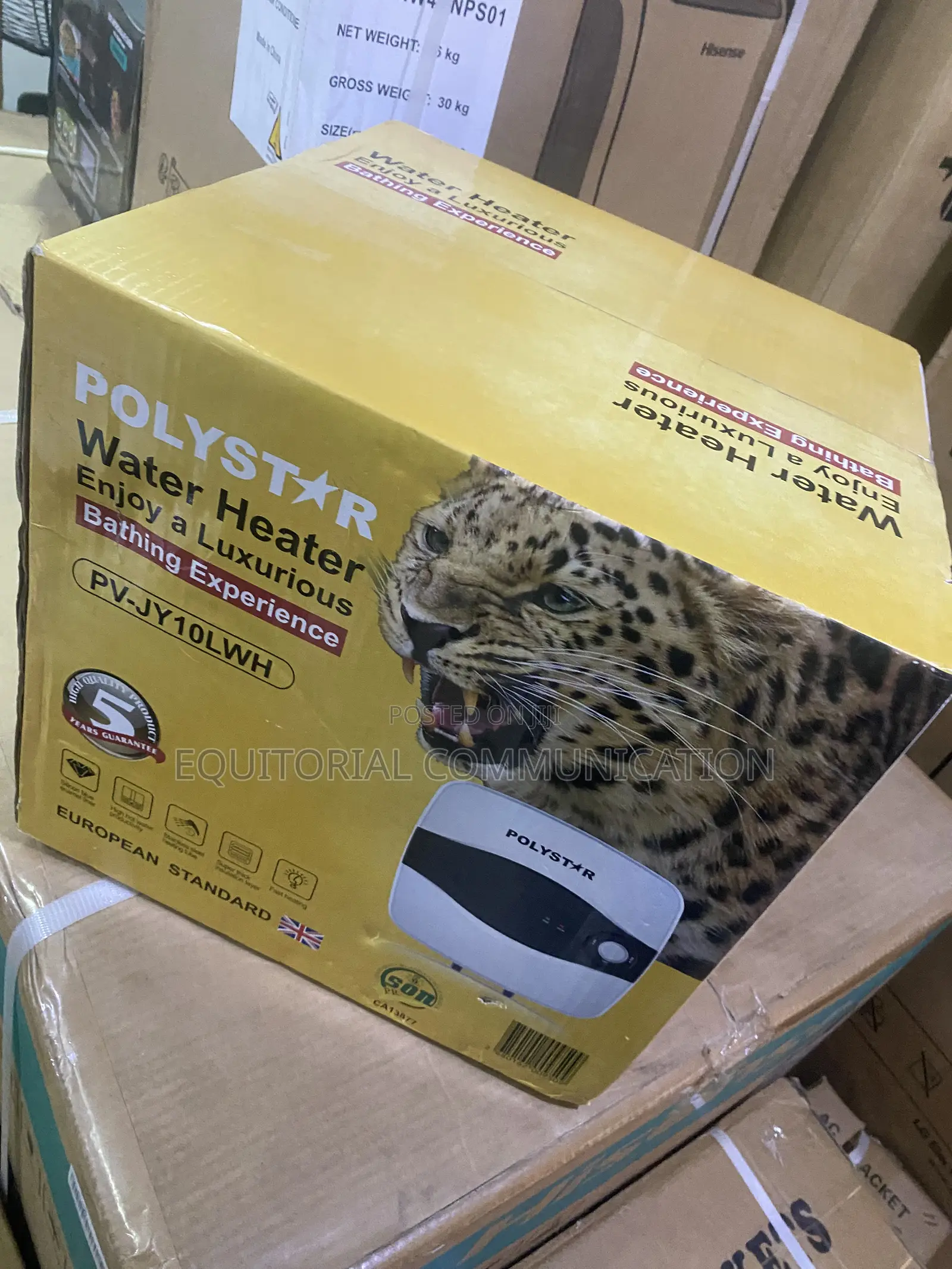 POLYSTAR PV-JY10LWH Compact Domestic Water Heater 10L