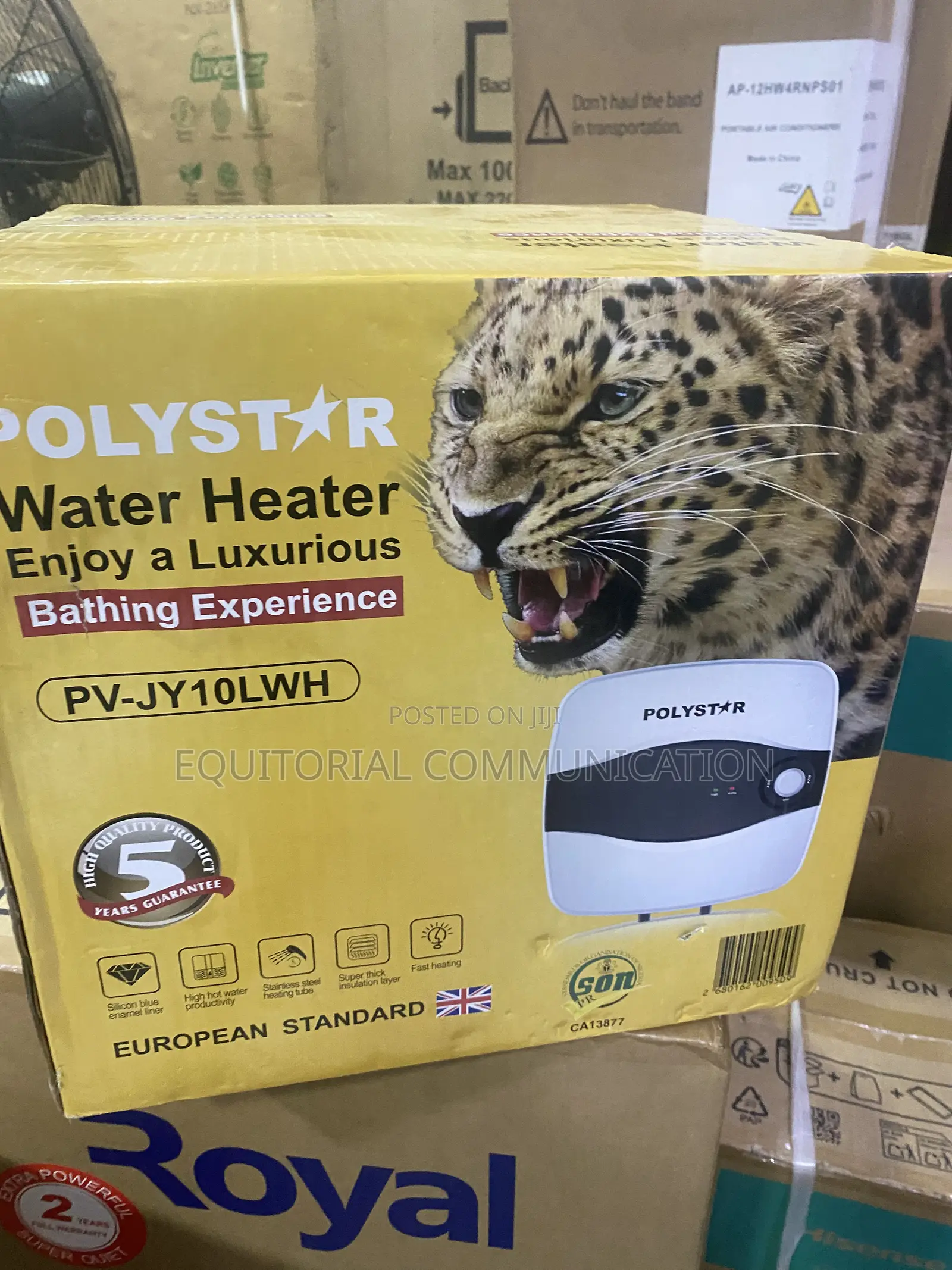 POLYSTAR PV-JY10LWH Compact Domestic Water Heater 10L