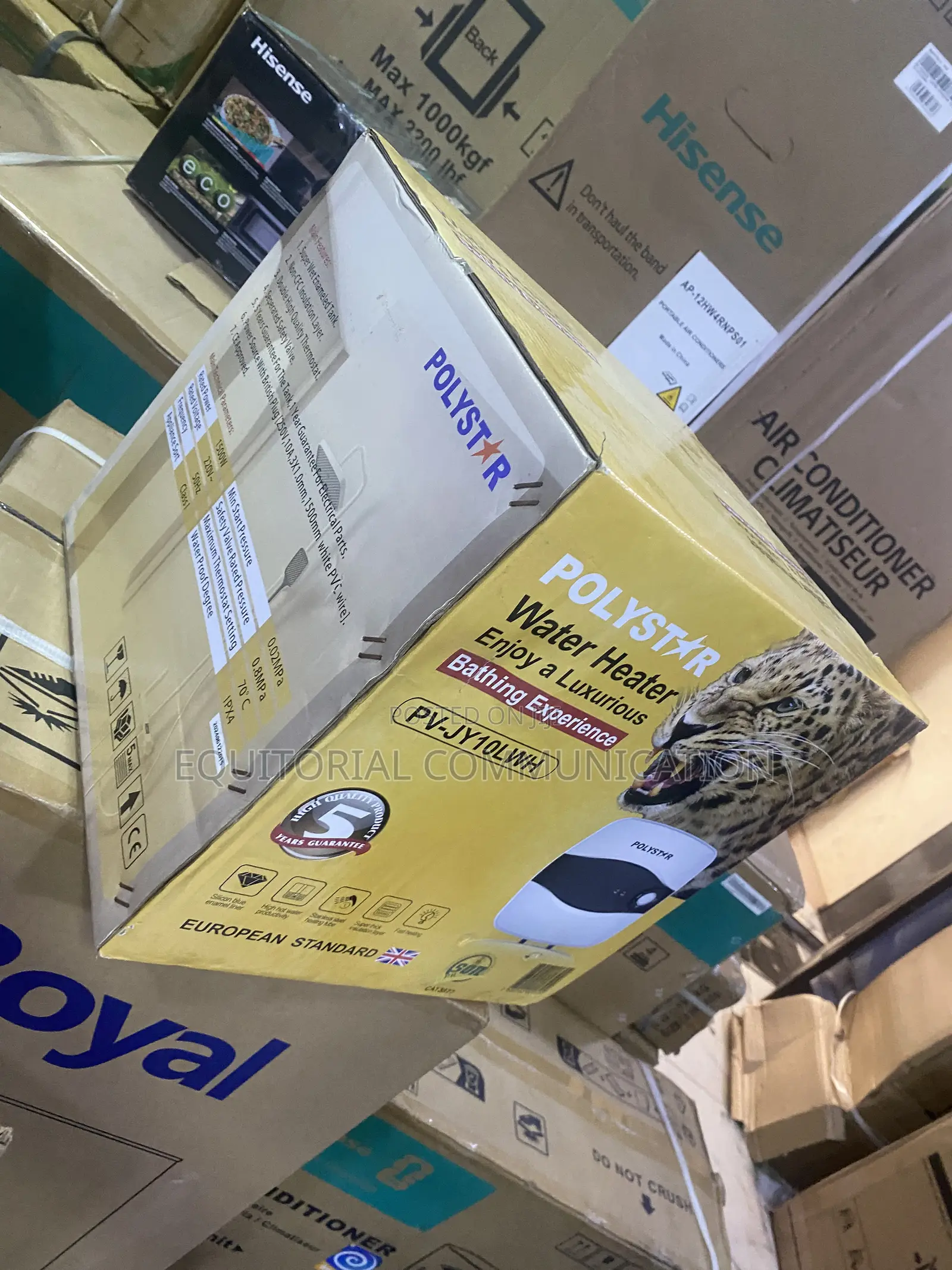 POLYSTAR PV-JY10LWH Modern 10-Litre Water Heater