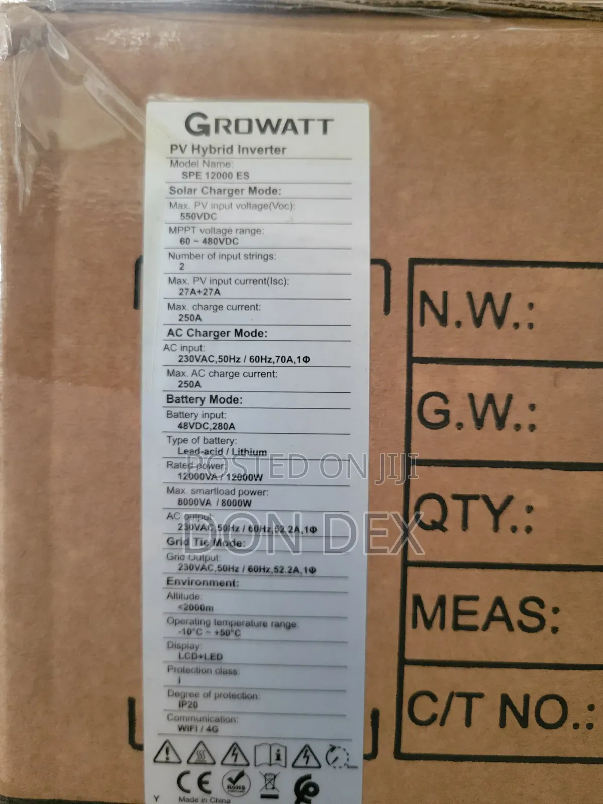 12kva 48v Growatt Hybrid Inverter