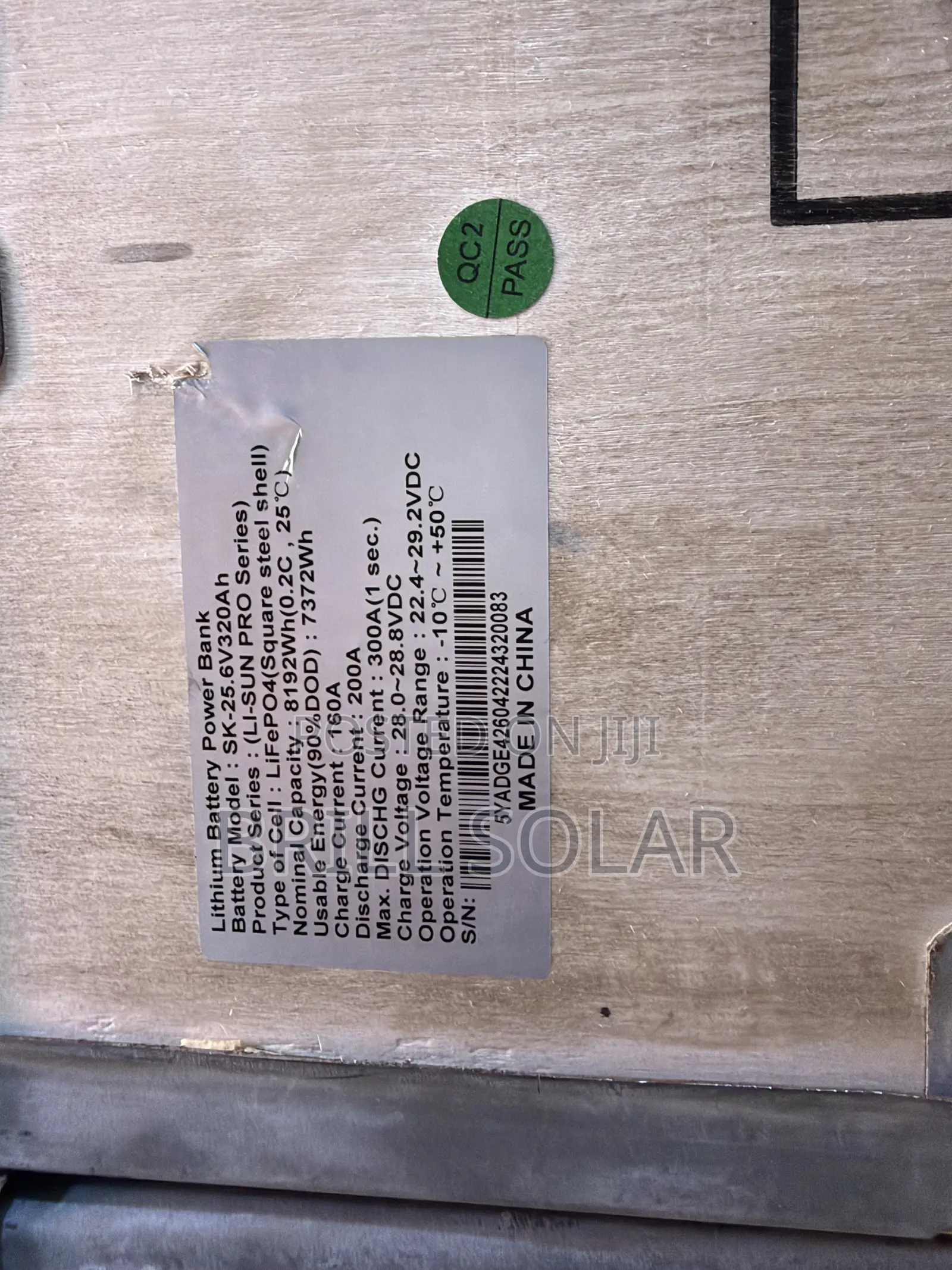 8kWh-25.6v Sako Lithium Battery(Li-Sun)