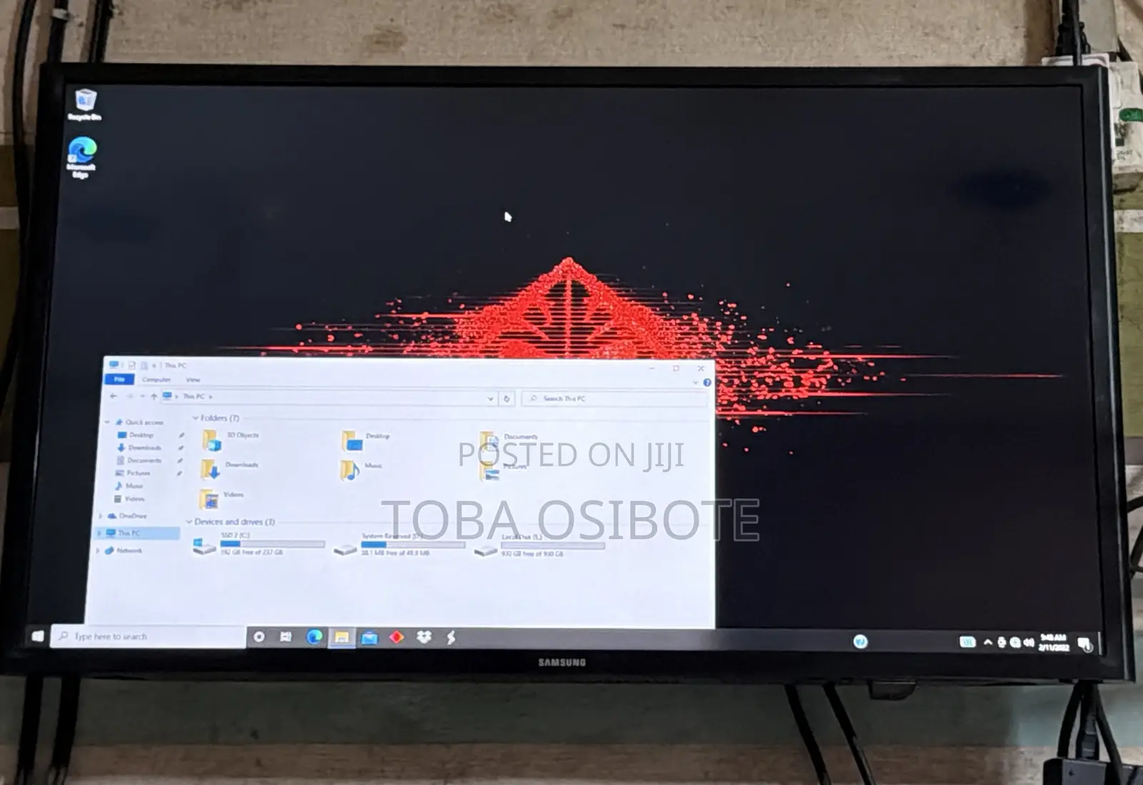 Desktop Computer HP Omen 25L 12GB Intel Core i7 HDD+SSD 1T
