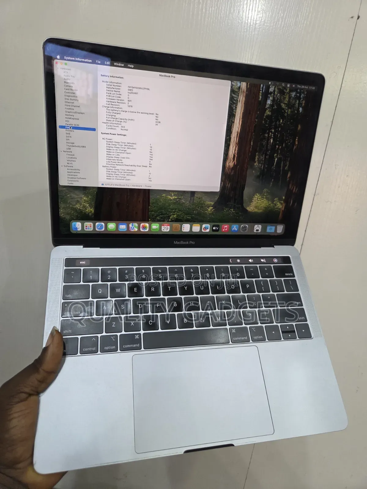 Laptop Apple MacBook Pro 2019 16GB Intel Core i7 SSD 512GB