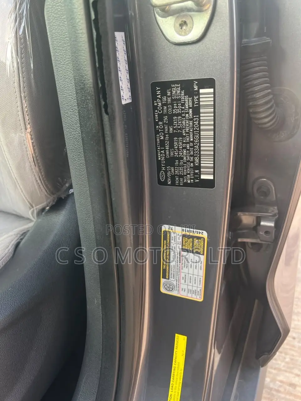 Hyundai Tucson SE AWD 2015 Gray