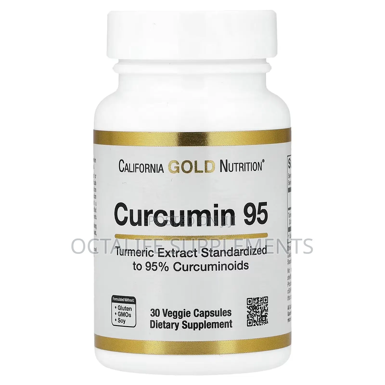California Gold Nutrition, Curcumin 95, 30 Capsules (500 Mg Per Cap)