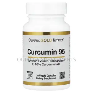 California Gold Nutrition, Curcumin 95, 30 Capsules (500 Mg Per Cap)