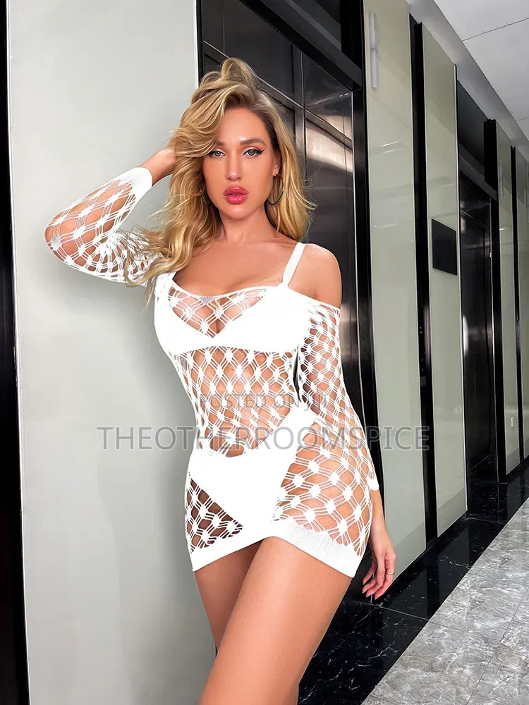 Ladies Spandex Bodystocking Fishnet Club Adult Party Costume Bodysuit