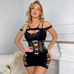Ladies Spandex Bodystocking Fishnet Club Adult Party Costume Bodysuit