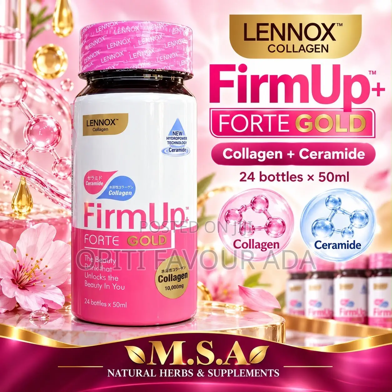 LENNOX Collagen Firm Up+ Forte Gold Drink