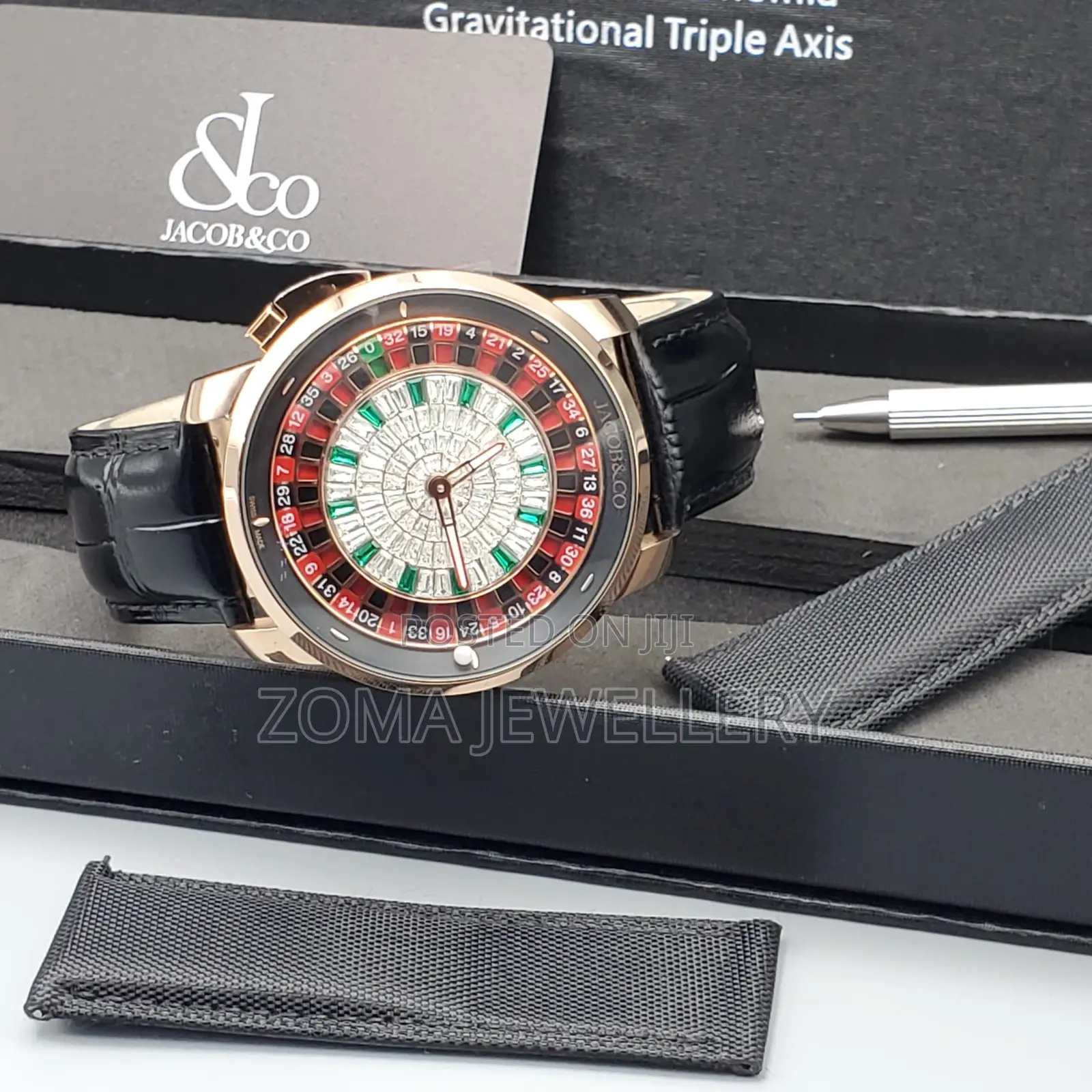 Grade 1 Jacob and Co Double Strap Watch
