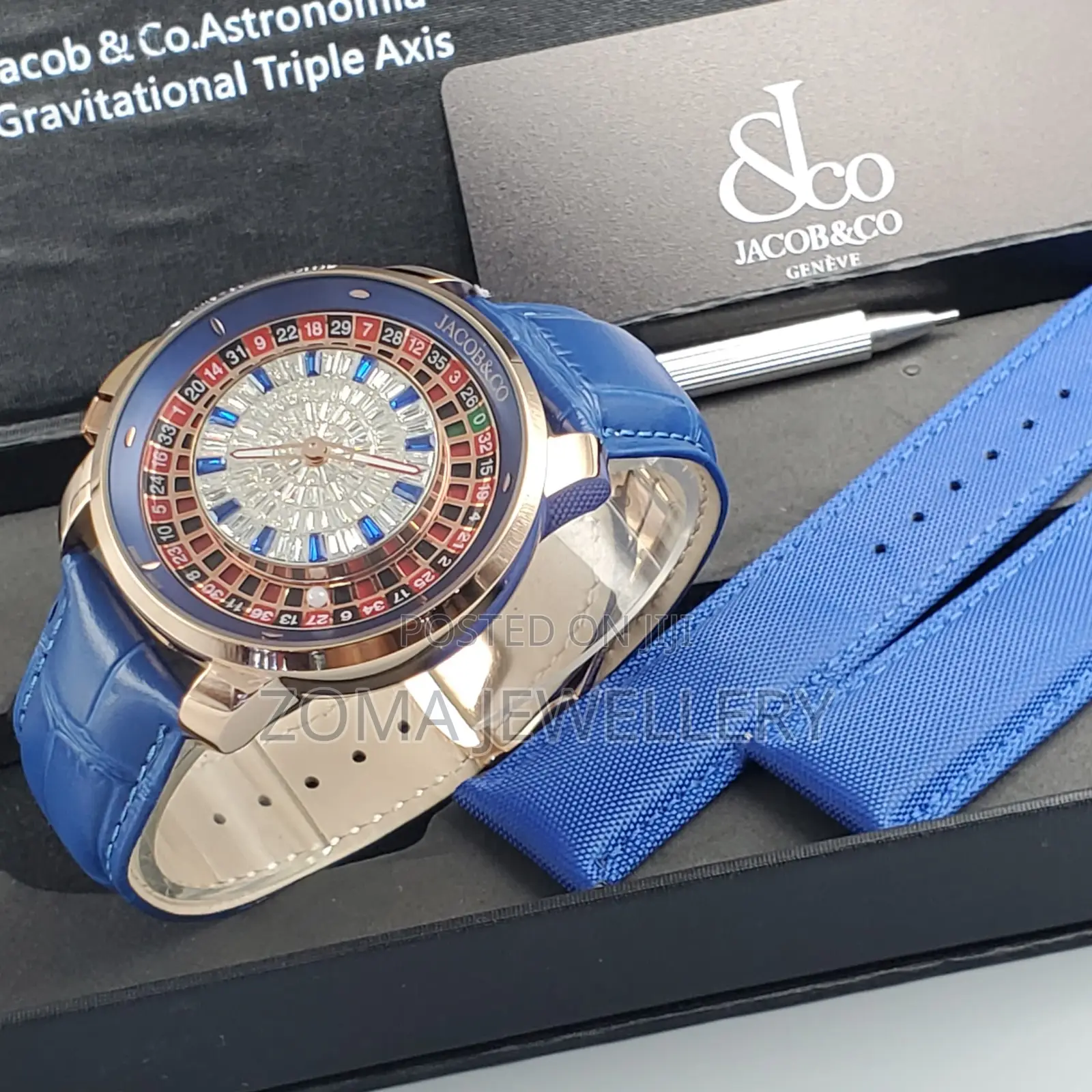Grade 1 Jacob and Co Double Strap Watch