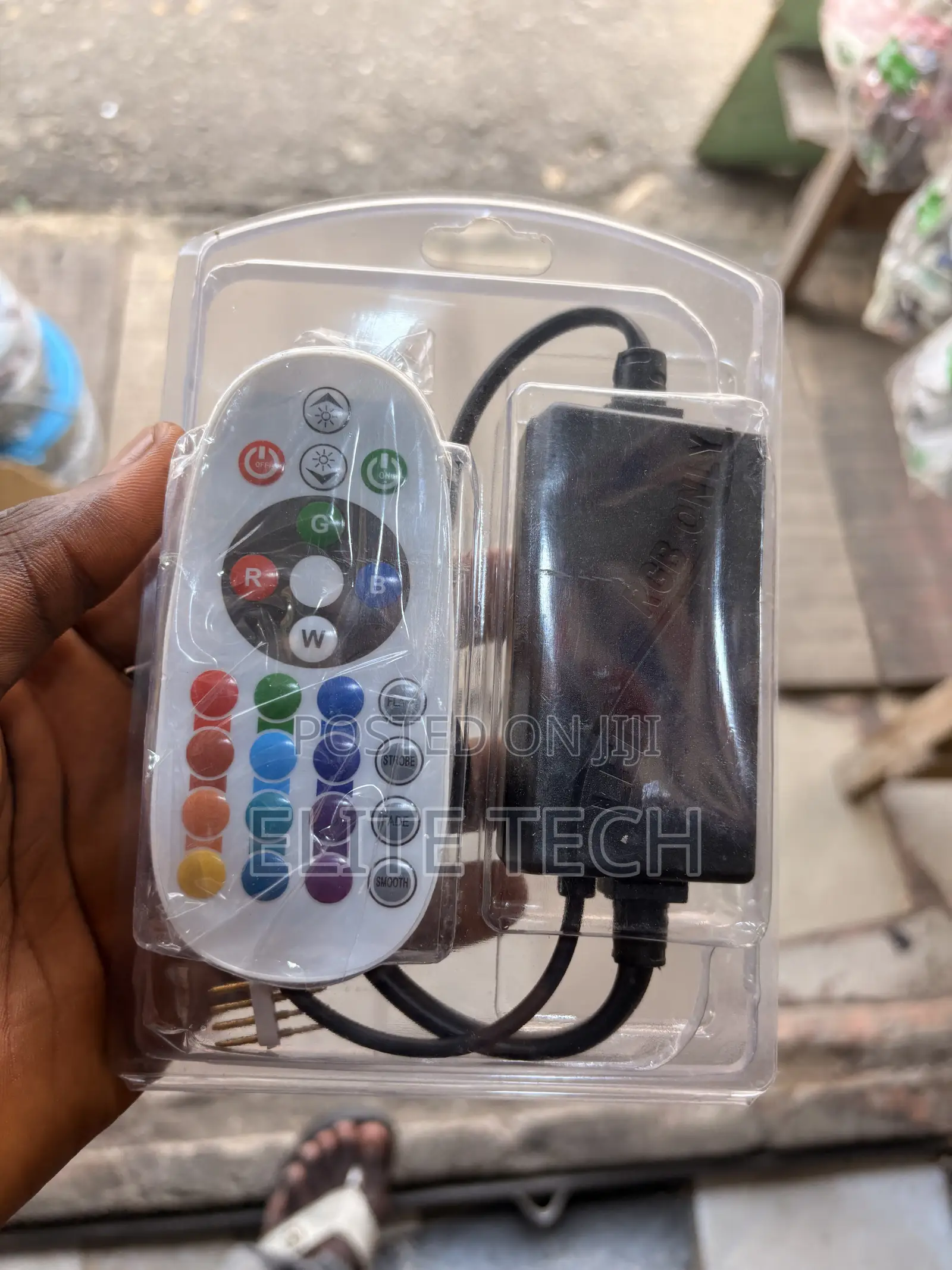 RGB LED Rope Light Remote Control & Power Adapter Driver Kit