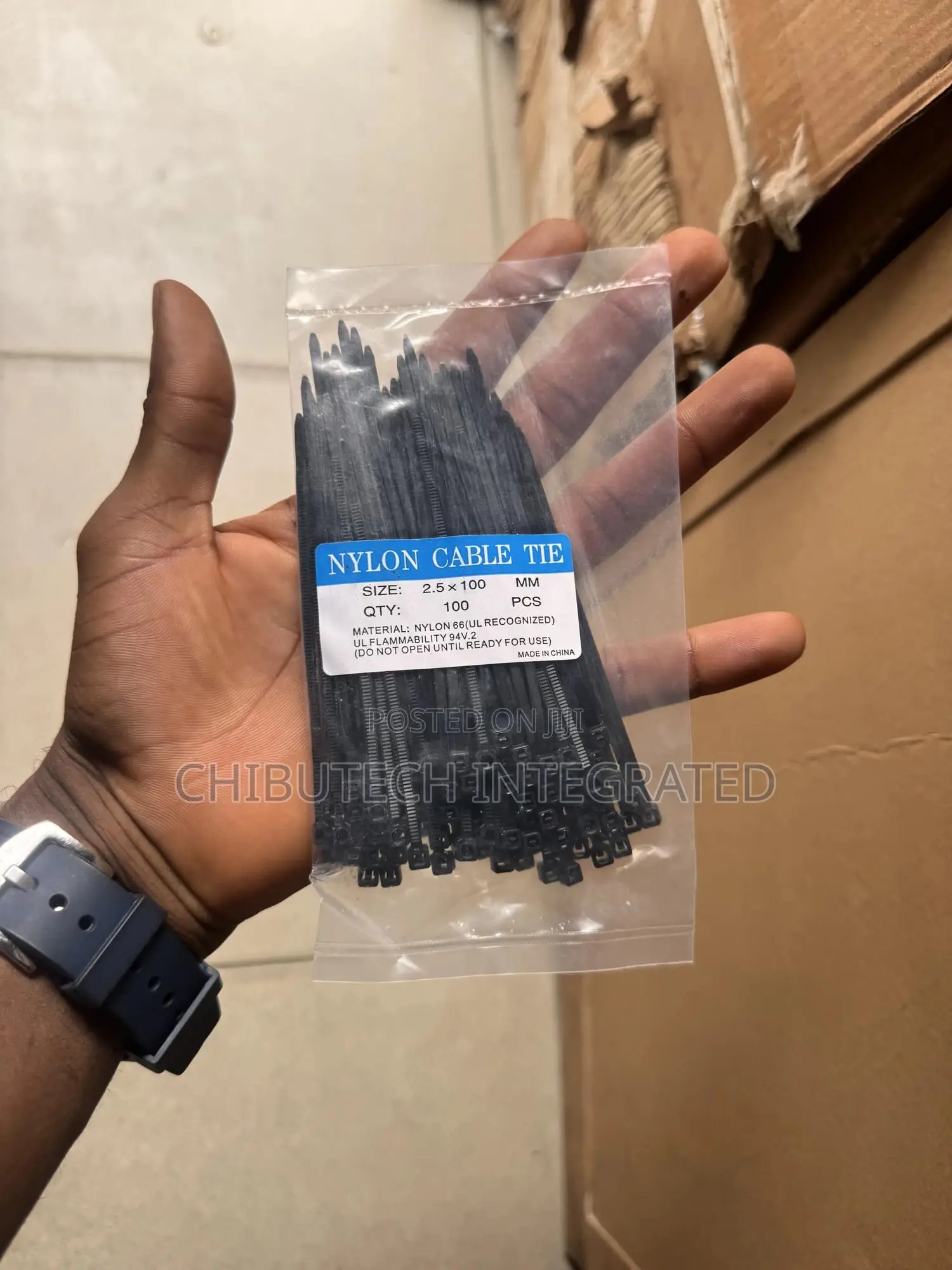 Jordy-Ele Nylon Cable Ties (Size: 4.8 X 300 Mm