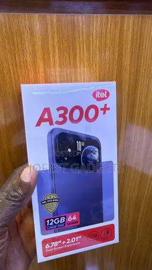 New Itel A300+ 64 GB Black