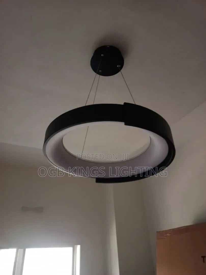 500mm LED Single Black Pendant Light for Barbar Shop