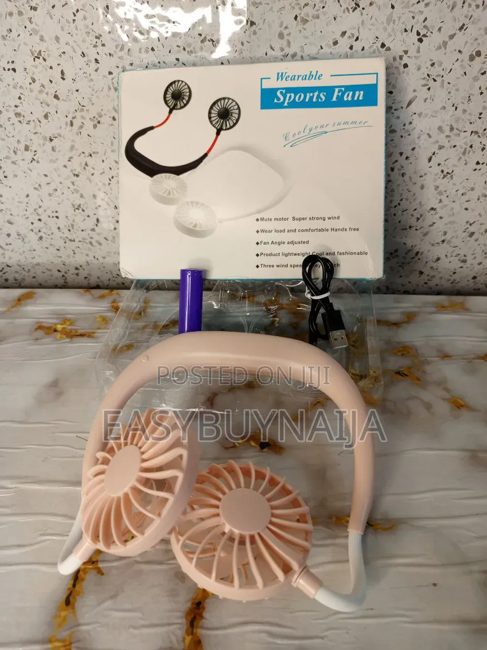 360 Degree USB Fan Rechargeable Neck Fan