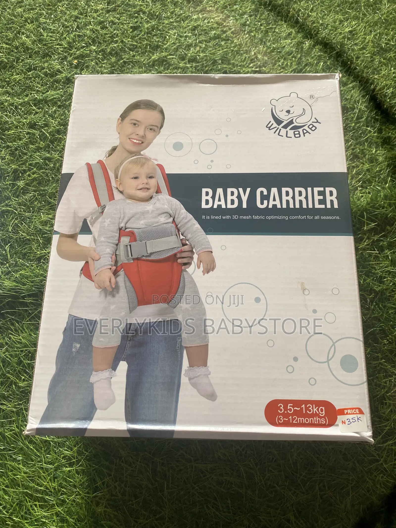 Will Baby Carrier 3.5-13kg(3-12months)-4-in-1 Front & Back Carrier