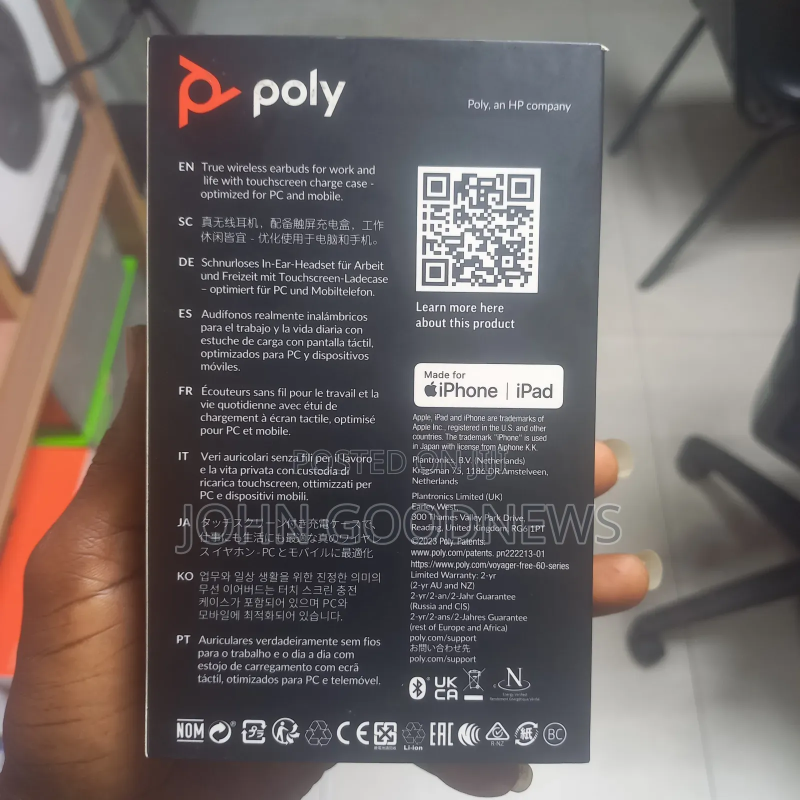 Poly Voyager Free 60+ UC