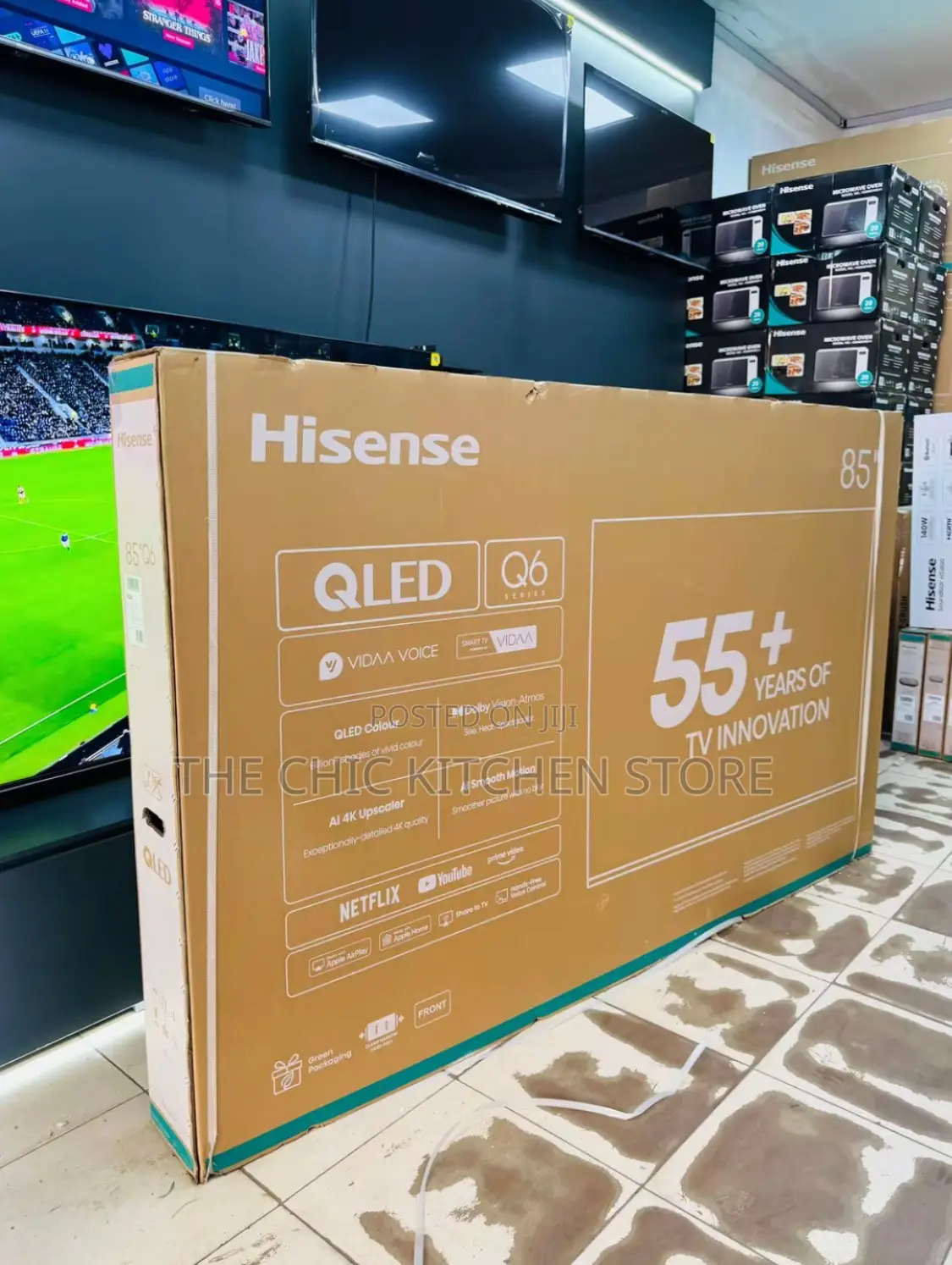 Hisense 85 Inches QLED 4K UHD Smart Television.